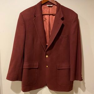 Men’s wool maroon sport coat